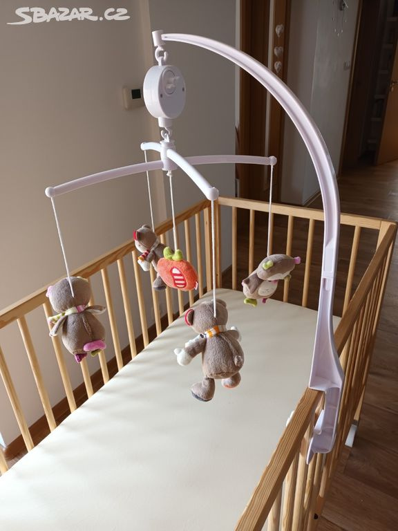 DŘEVĚNA POSTYLKA S NOVOU MATRACI,NATĚREM A DOPLŇKY - 11