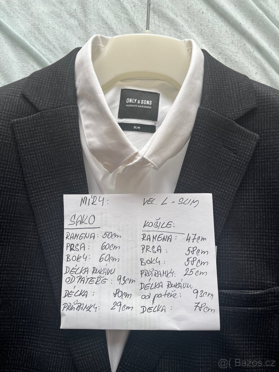 Pánské sako a košile vel. L/XL - 11