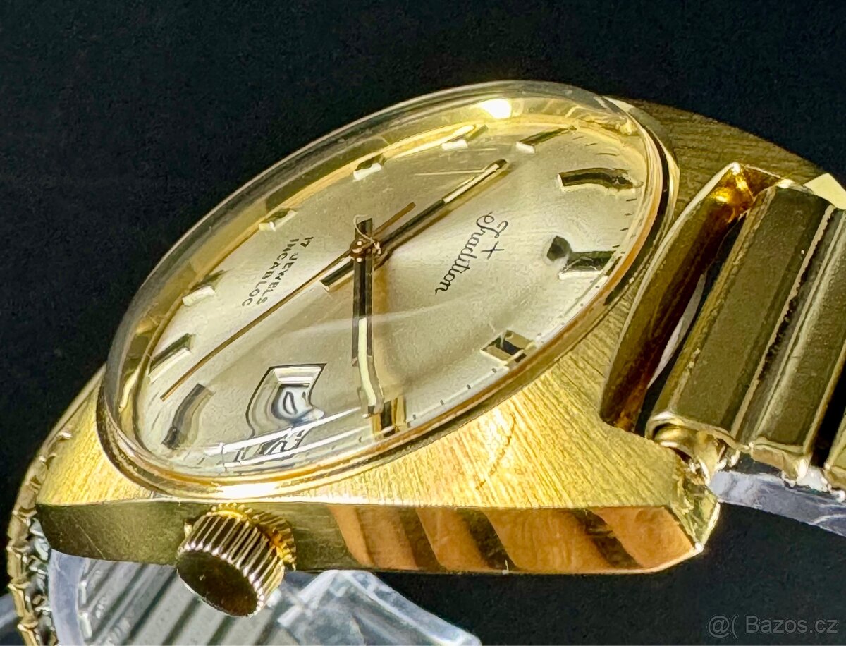 TRADITION SWISS - pozlacené, 17 jewels, TOP - 11