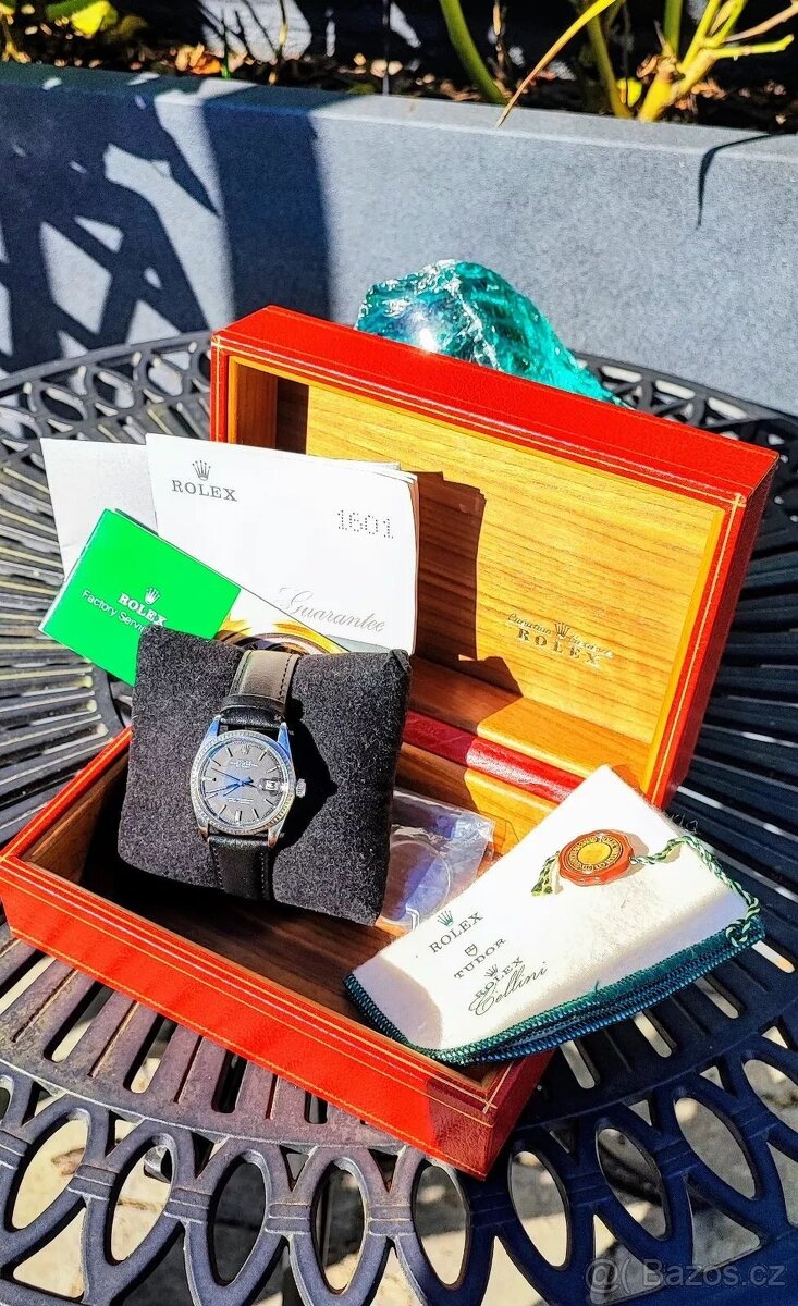 ROLEX DATEJUST 36mm - Krabička + Papír - Ref. 1601 - černá m - 11