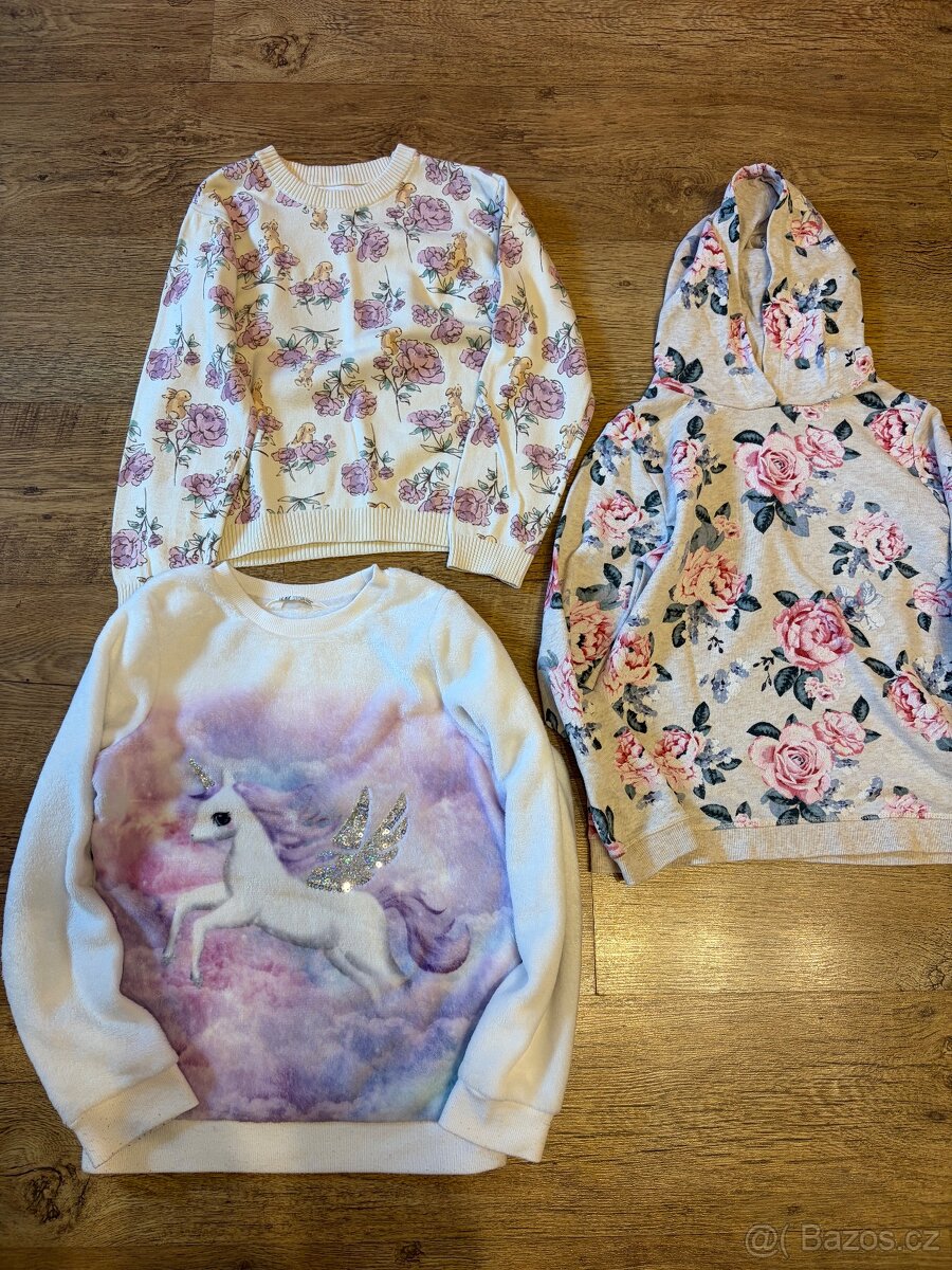 Balík oblečení pro holčičku 134-140, kusů 19ks, bunda next - 11