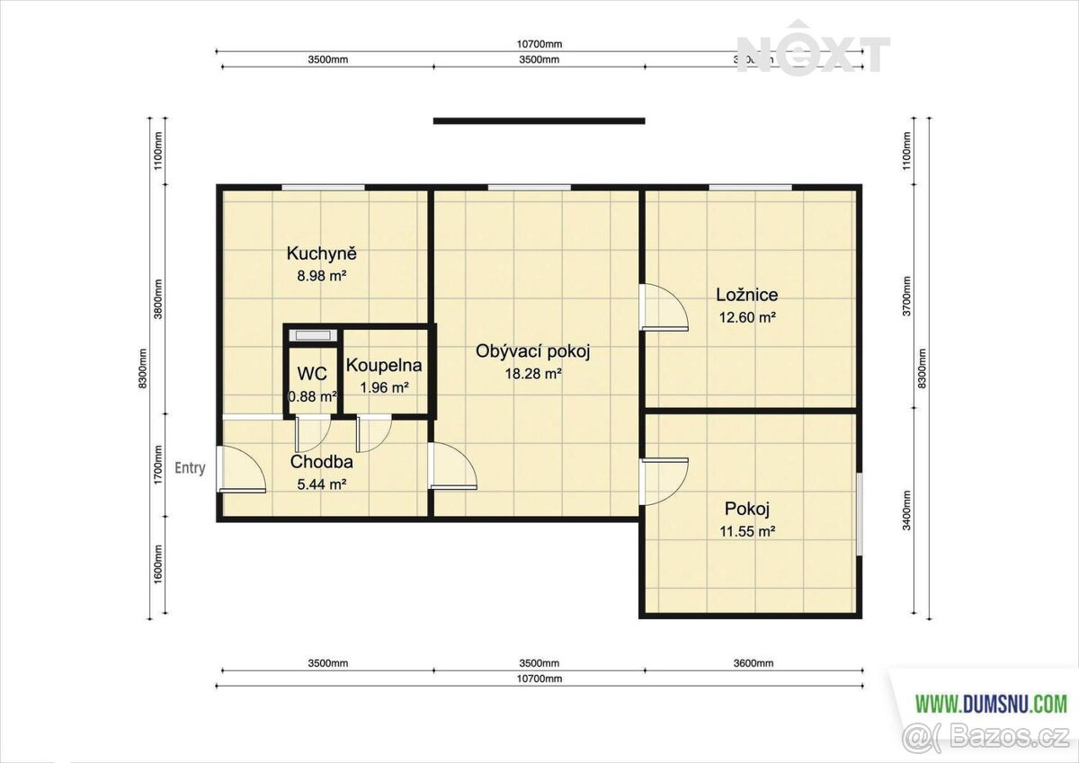 Pronájem byt 3+1, 68㎡ - 11