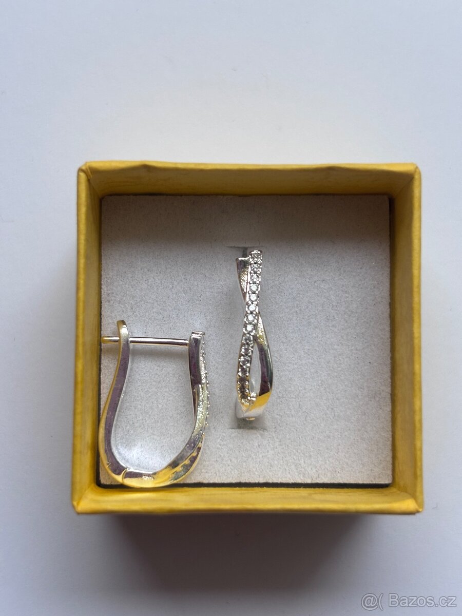 Nové stříbrné náušnice punc 925 - 11