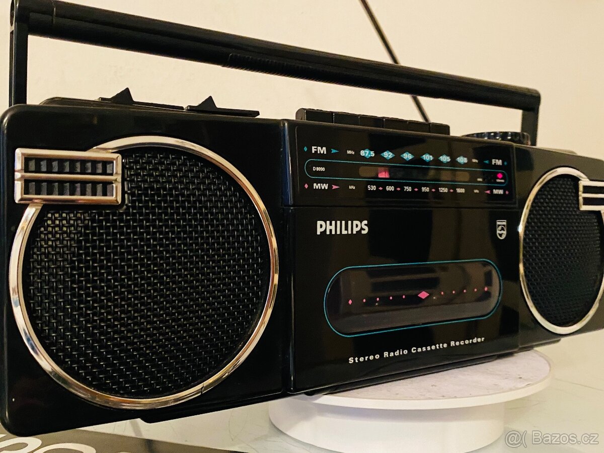 Radiomagnetofon Philips D 8090, rok 1988, REZERVACE - 11