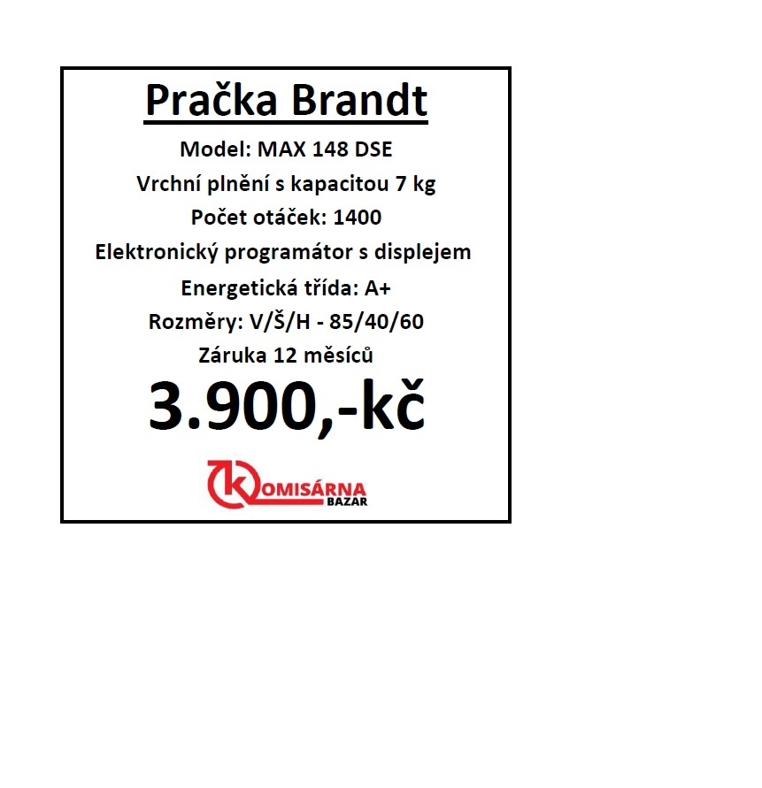 Použitá pračka Brandt MAX 148 DSE se zárukou - 11
