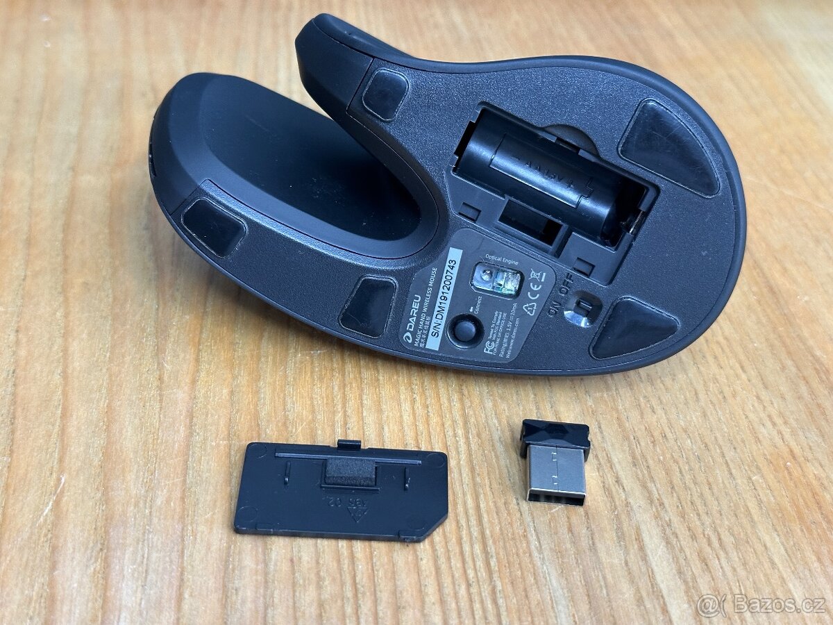 Ergonomická myš Dareu, Bluetooth + USB dongle, NOVÁ - 11