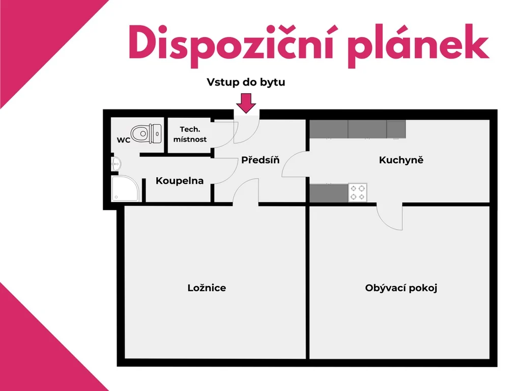 ZNOJMO - PRONÁJEM BYTU 2+1 - 11