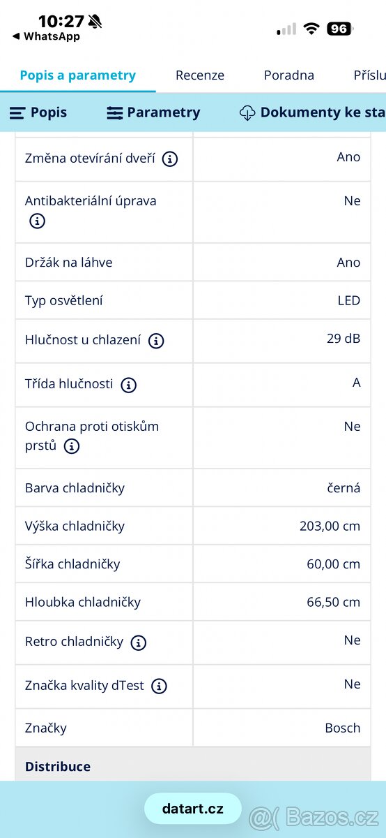 Chladnička s mrazničkou Bosch serie 4 - 11