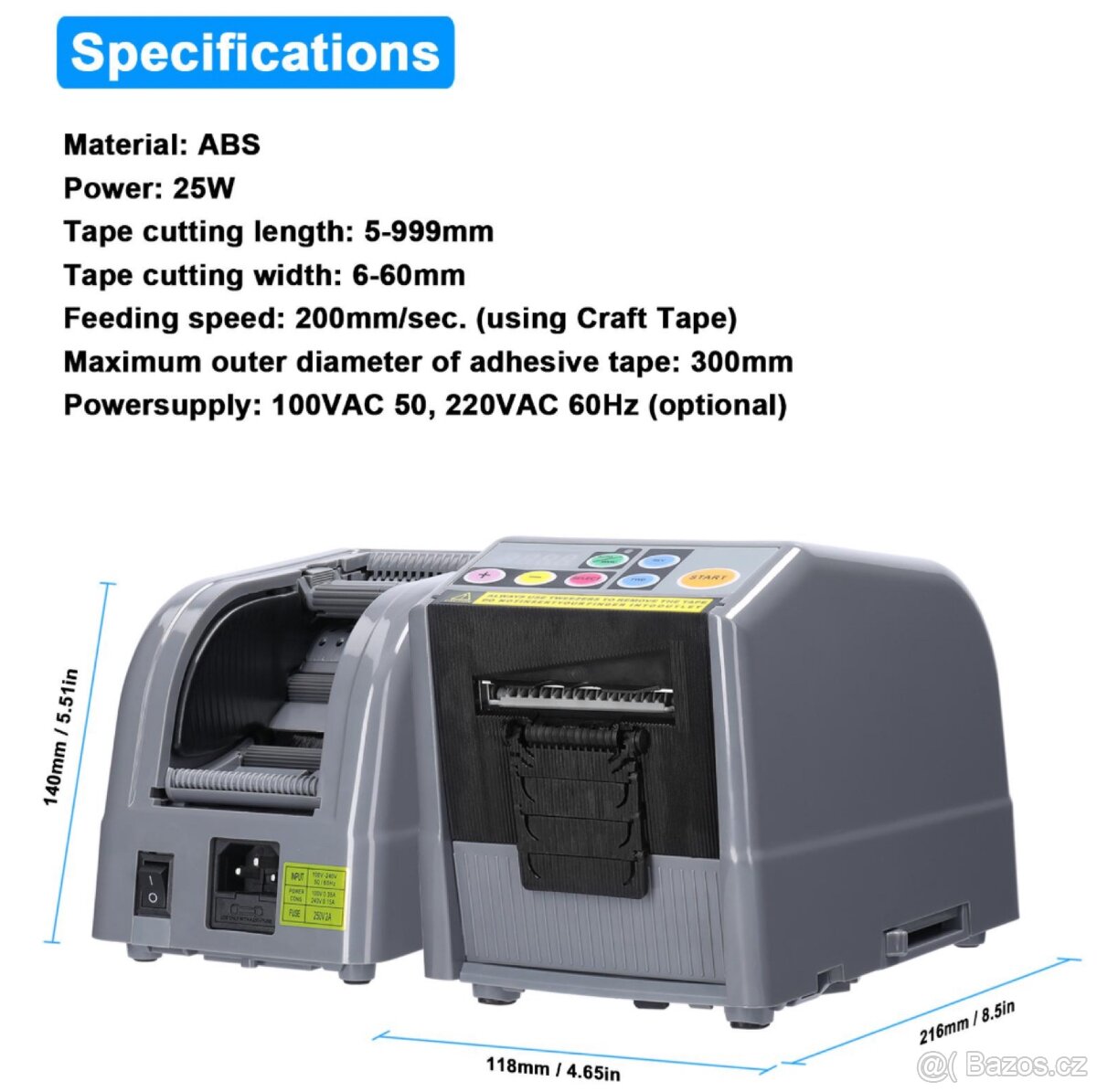Automatický dávkovač pásek ZCUT-9 - 11