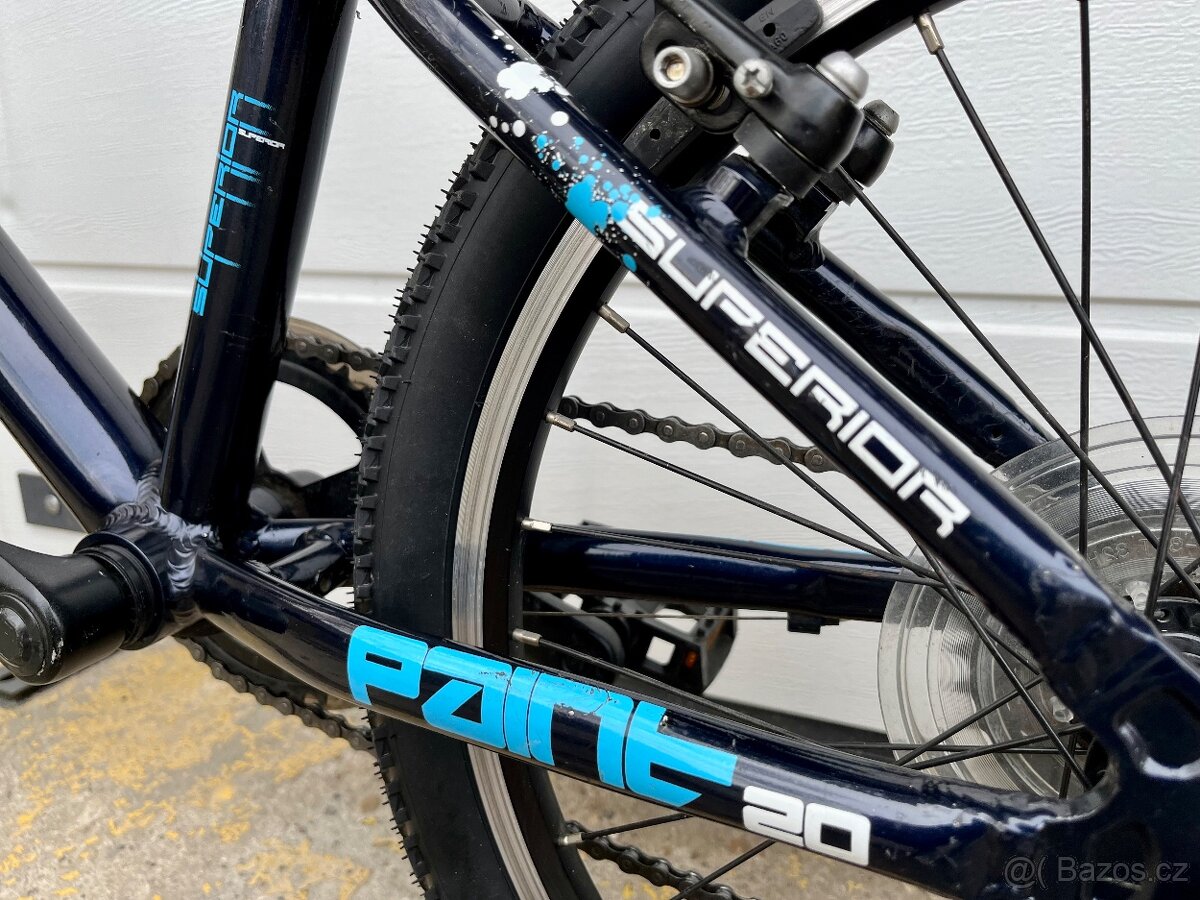 Dětské kolo SUPERIOR Paint 20 modré - 11