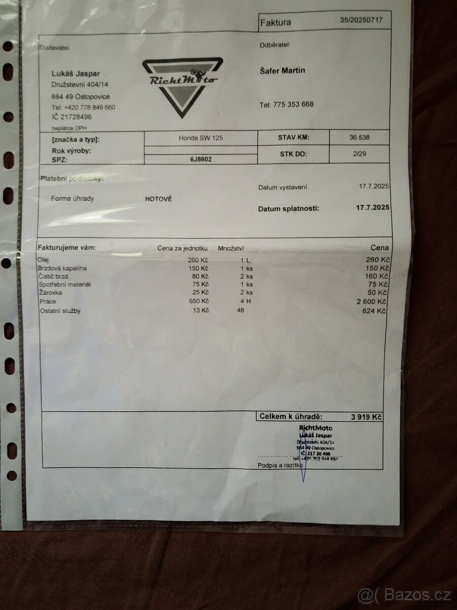 Skutr honda s-wing 125ccm - 11