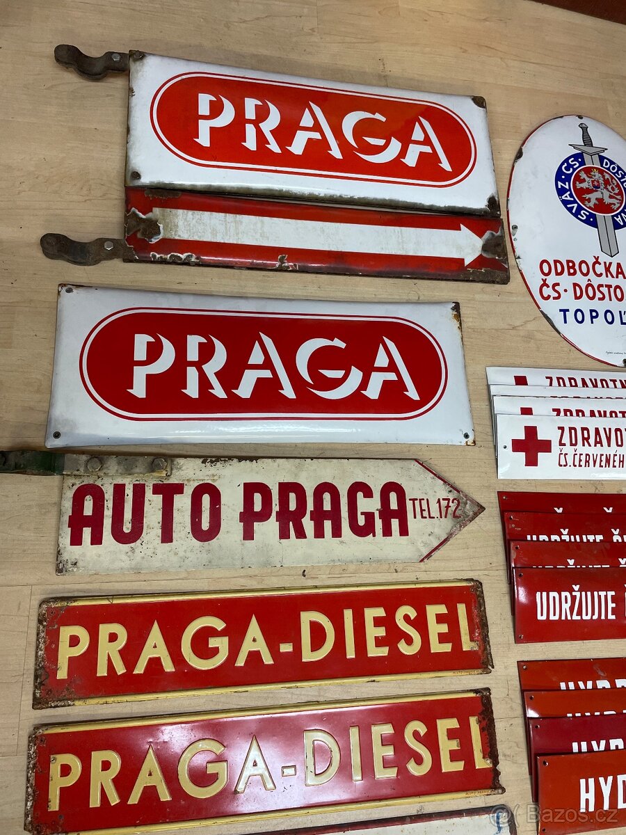 Stara reklamni plechova smaltovana cedule reklama - 11