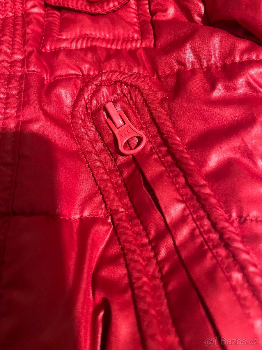 Bunda červená vel. 128, velmi módní - 11