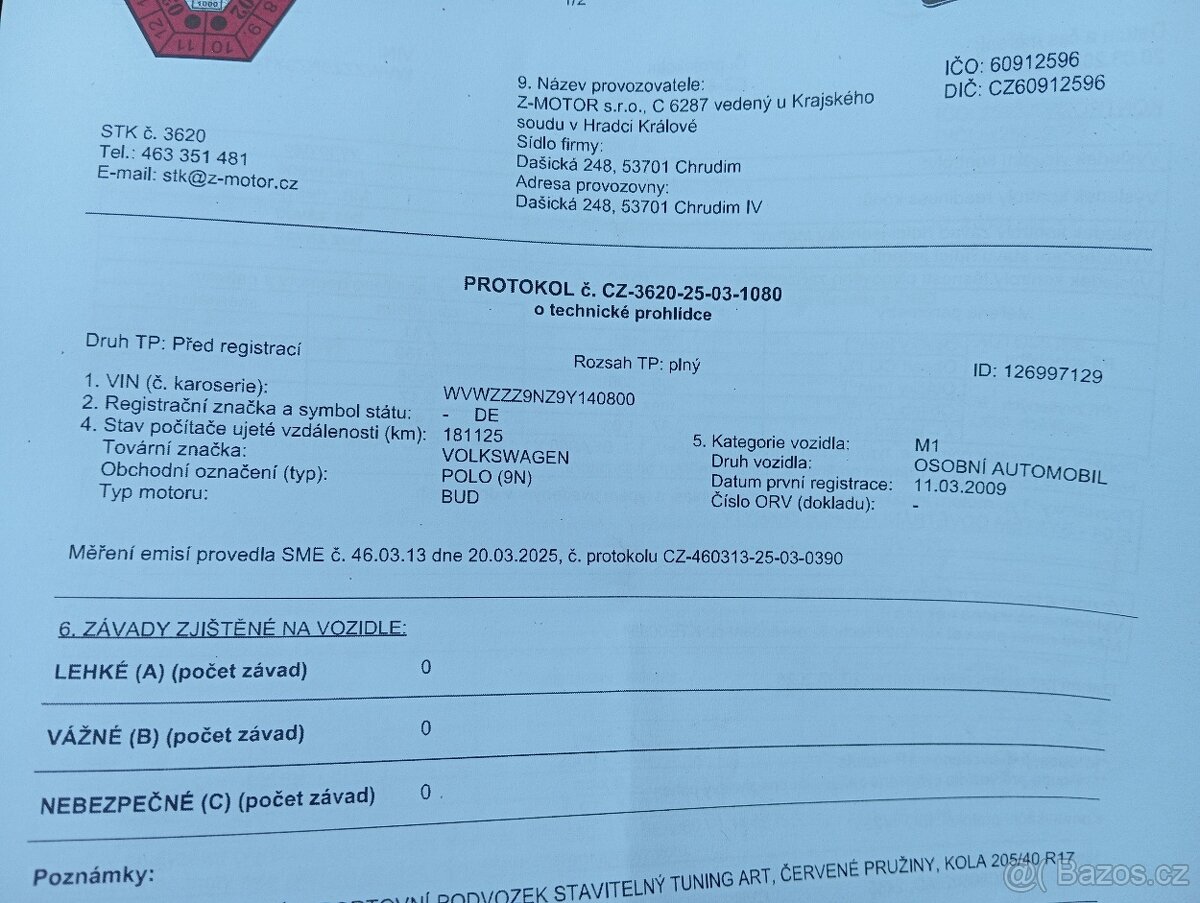 VW Polo 1,4 benzín 59kw, sportovní podvozek - 11