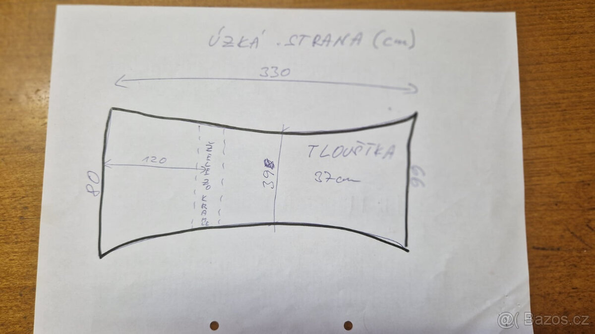 Jasanová fošna - blok na výrobu stolů - 11
