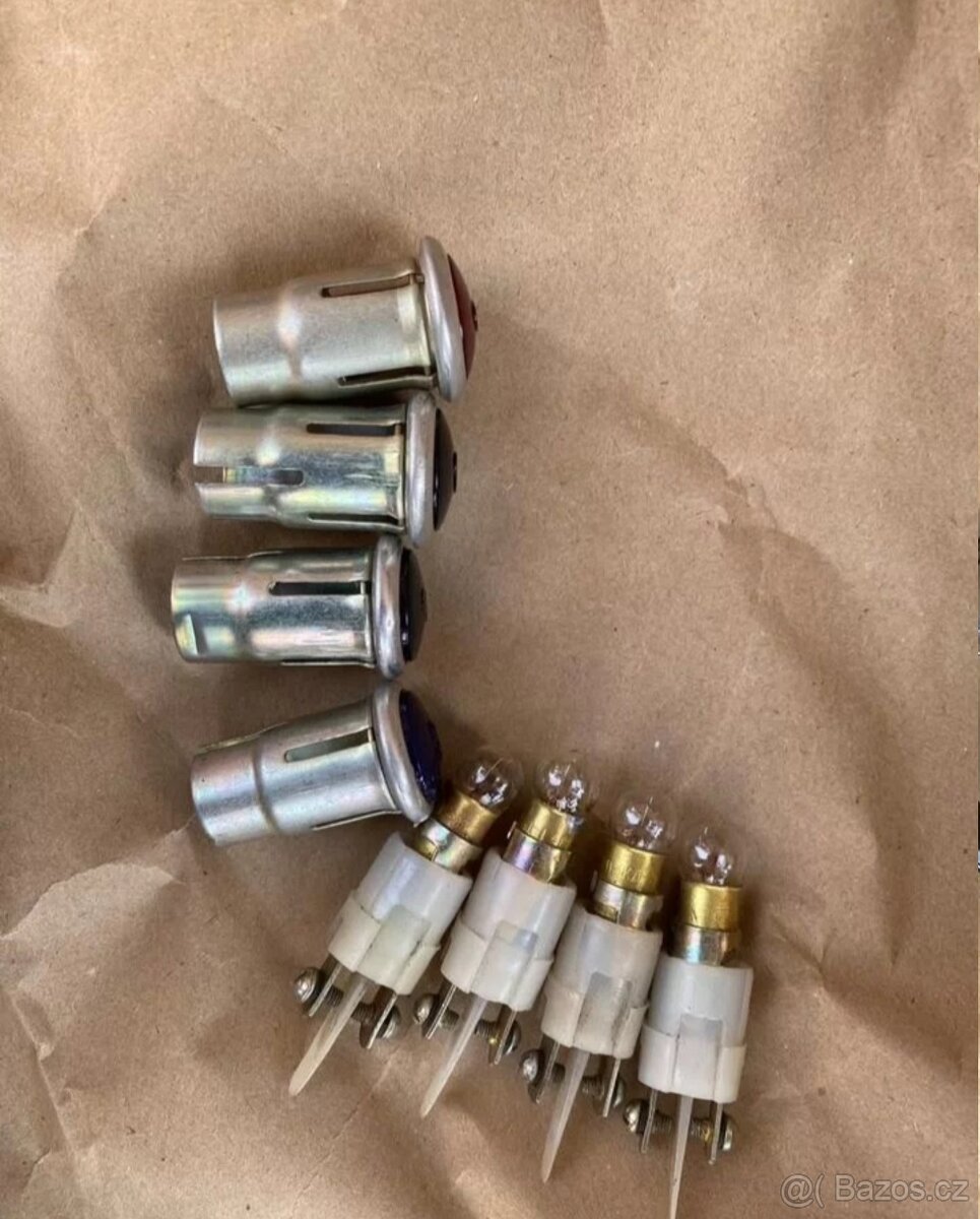 Žárovka 6V 12V patice žárovky kontrolka Dněpr M72 Ural K750 - 11