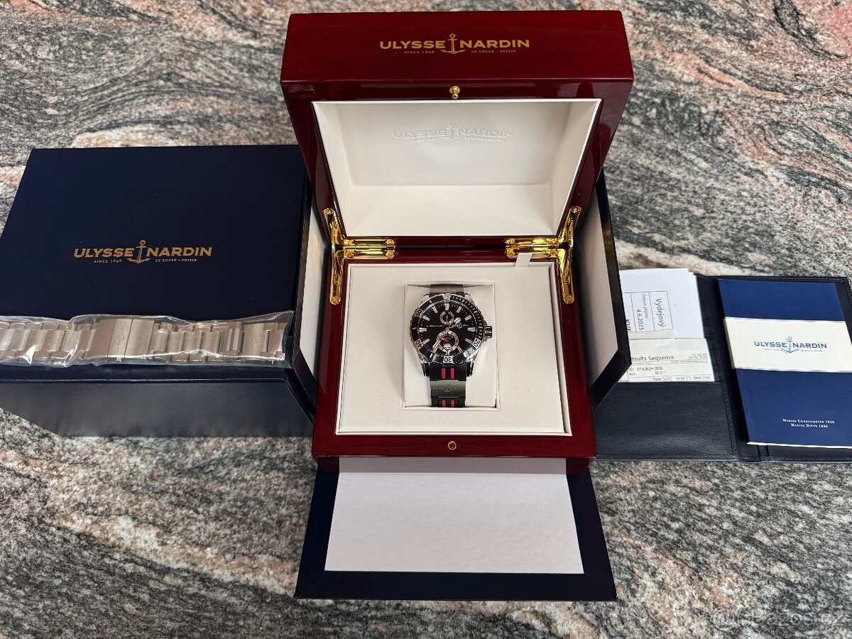 Ulysse Nardin Marine Diver, Chronometr, ocel. náramek+kaučuk - 11