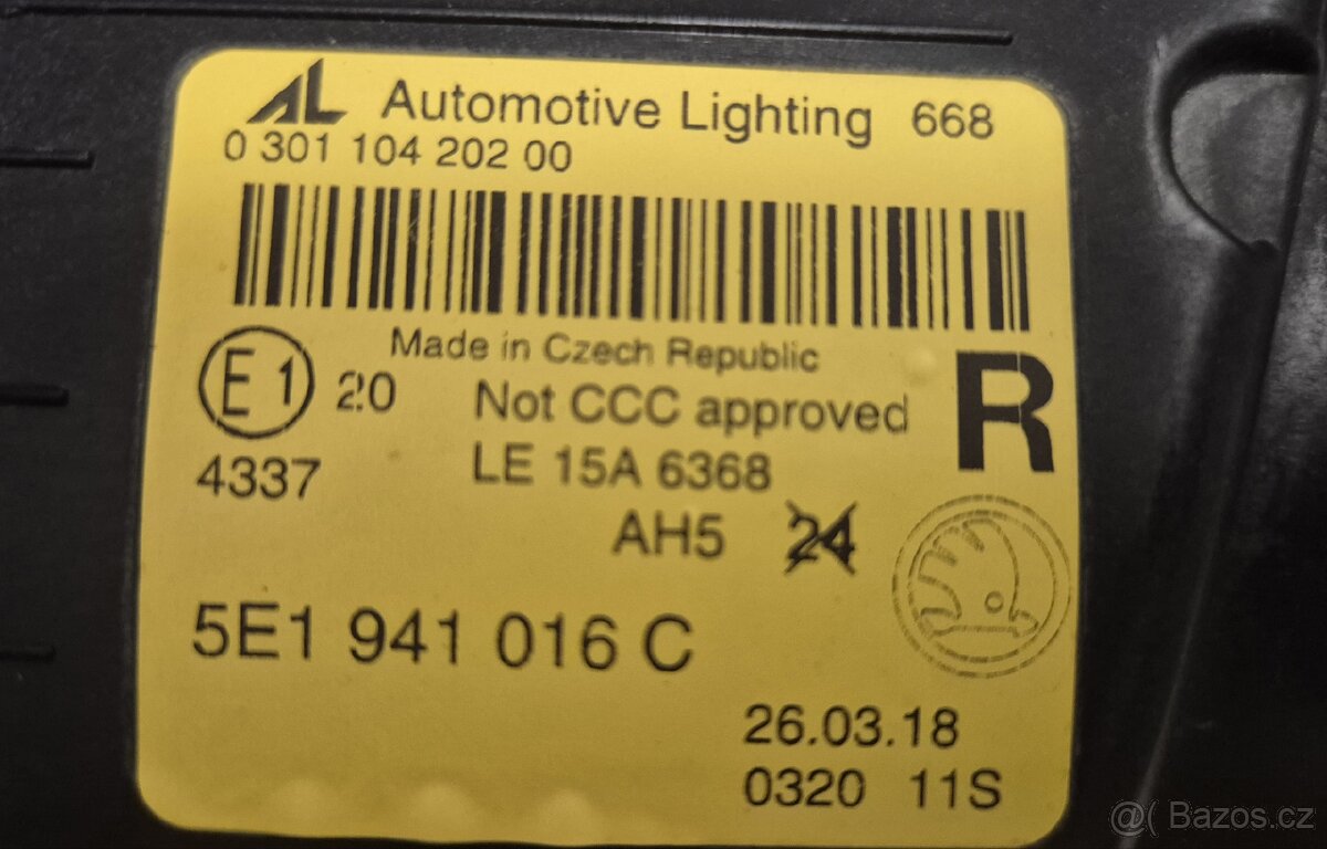 Přední světlomety Škoda Octavia 3 FL - 11