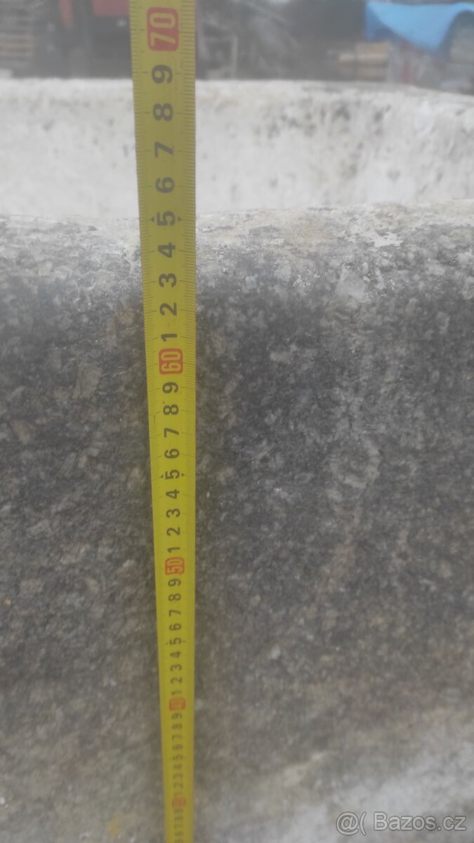 Stará kamenná stírka, kamenka, koryto, 104x80x64 cm - 11