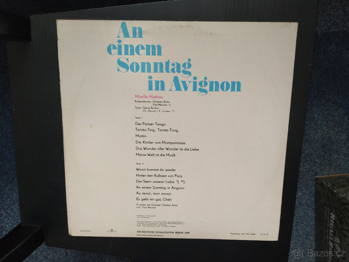 Aznavour Becaud Mathieu LP desky - 11