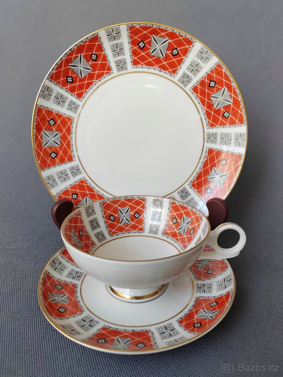 Luxusní porcelánová čajová souprava od Wallendorf - 11