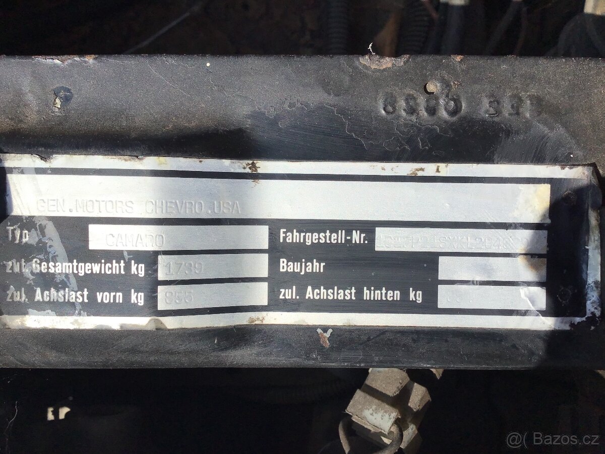 Prodam CAMARO Rv.1988, V6, 2,8i, CZ-SPZ, - 11