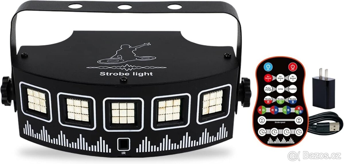 Stroboskopické světlo pro párty - LED disko 2ks Cena za vše - 11