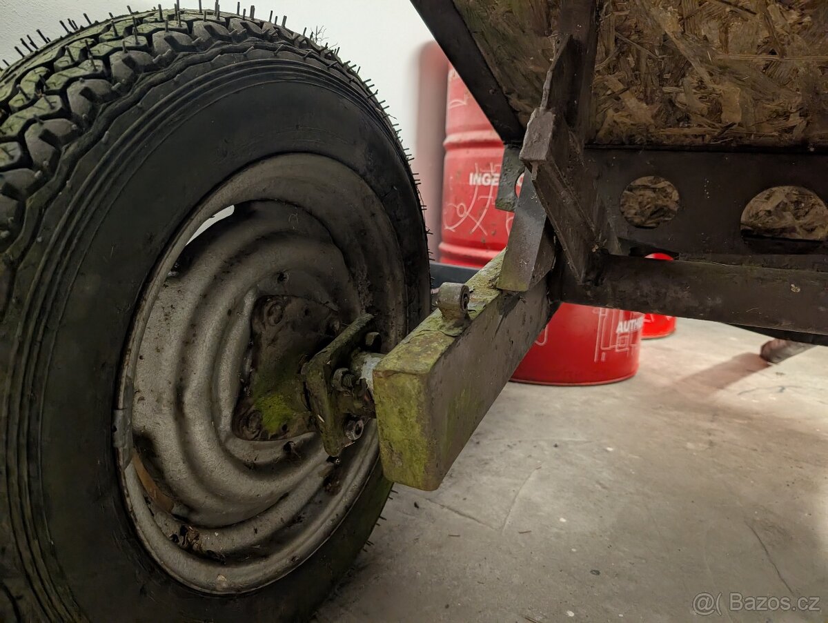 Vozík přívěs za malotraktor nebo čtyřkolku 155x95 cm - 11