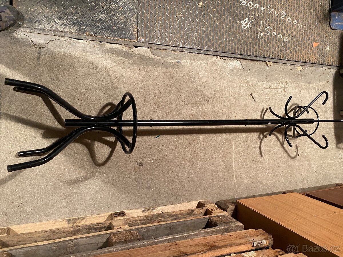 Věšák kovový, dřevěný, více kusů - 11