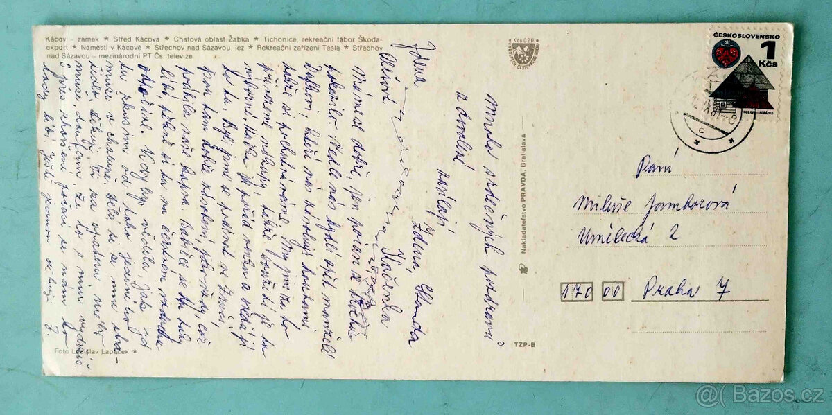 pohlednice Kácov, severní Morava, Semily, Letiny, Rataje - 11