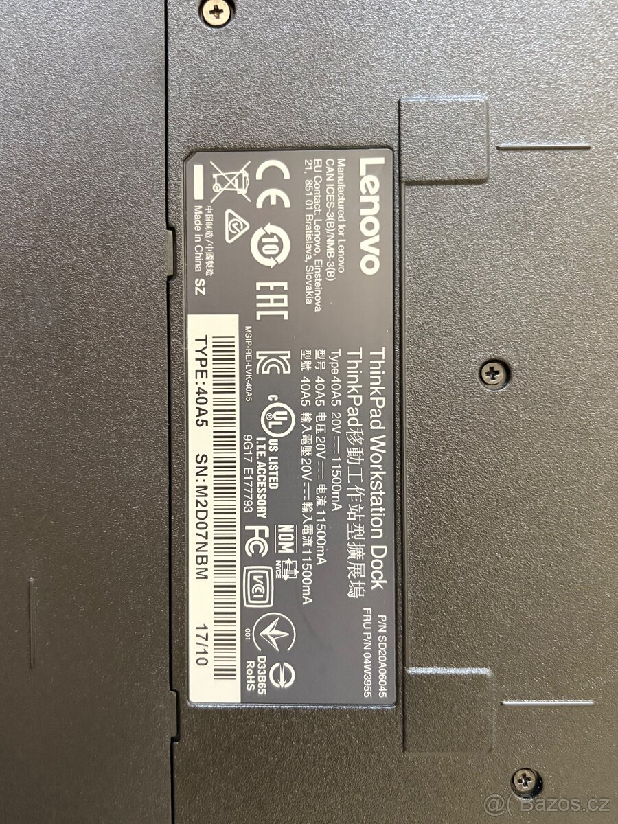 Prodám dokovací stanice Lenovo ThinkPad - 11