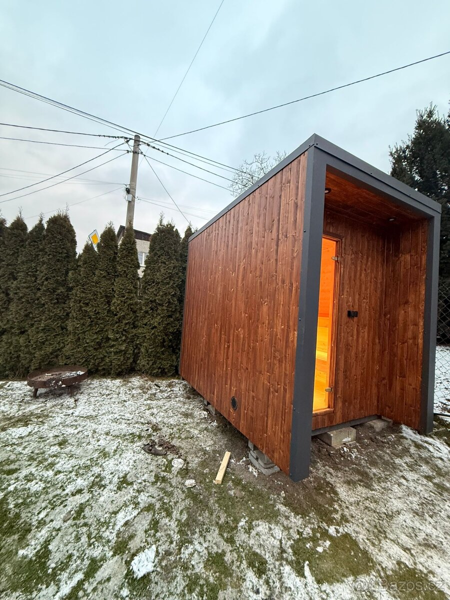 Sauna 200x280cm s předsíní pro 6-8 osob - 11