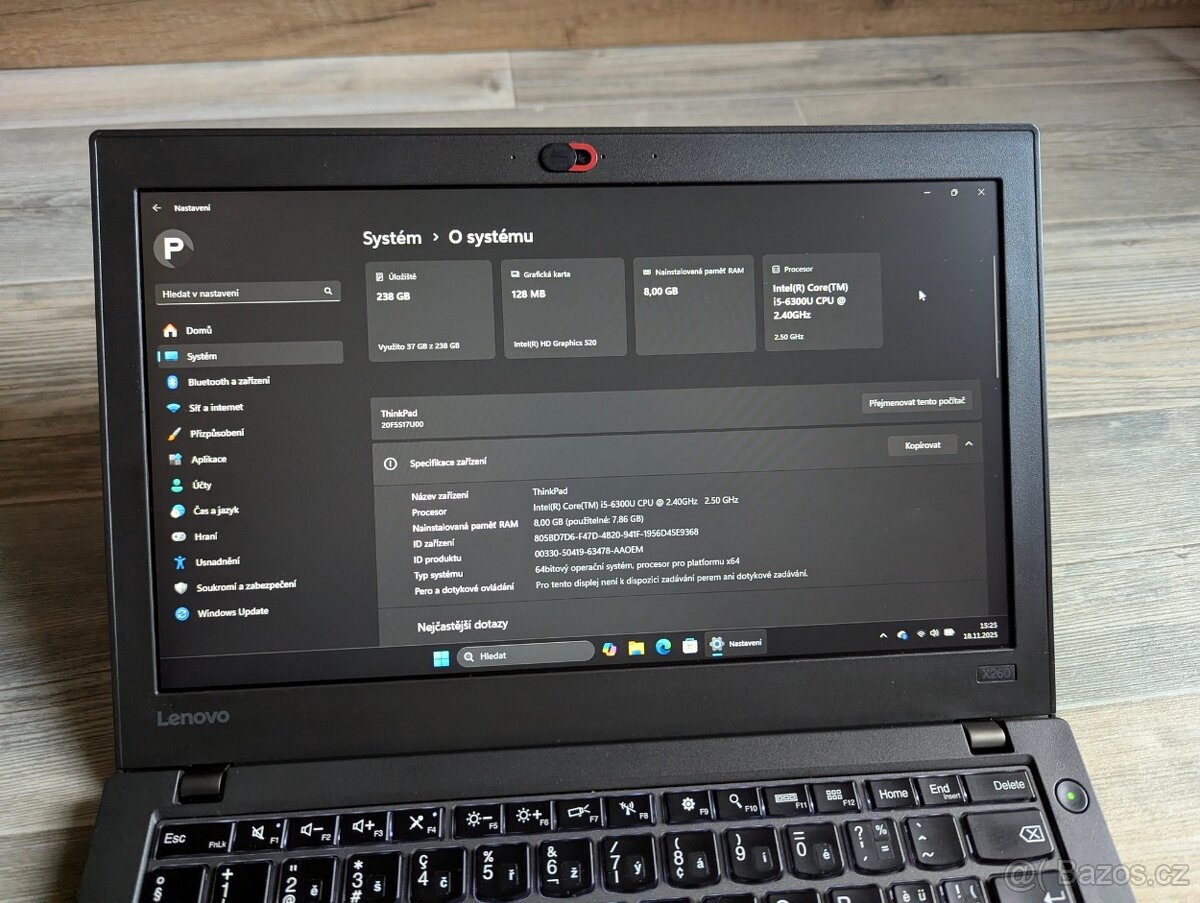 Lenovo Thinkpad X260 i5 včetně dokovací stanice Lenovo - 11