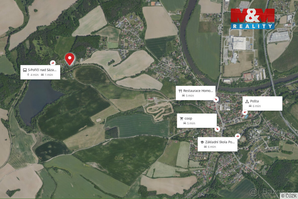 Prodej pozemku k bydlení, 419 m², Poříčí nad Sázavou - 11