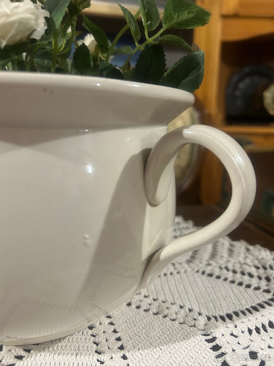 Keramický starožitný nočník - 11