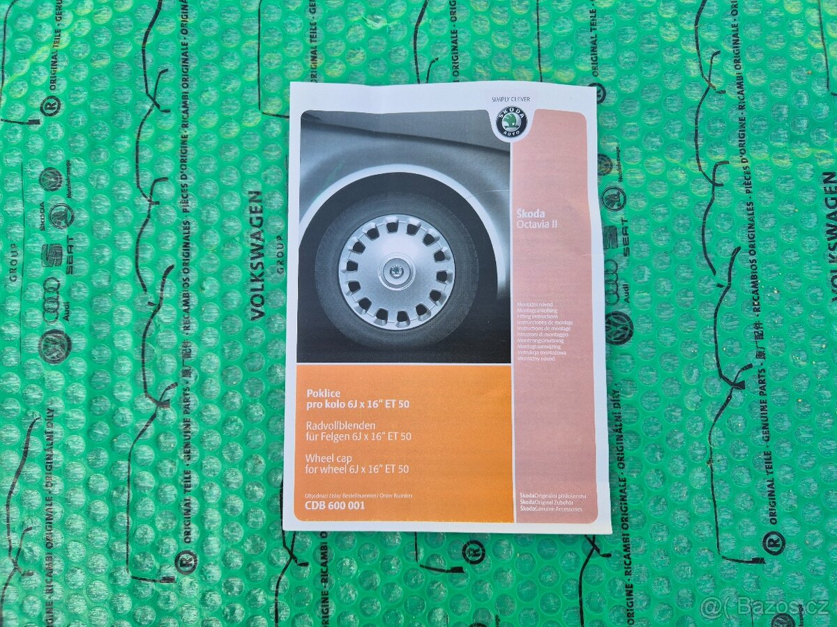 16" kryty kol (poklice) Škoda Octavia sada 4kusů CDB600001 - 11