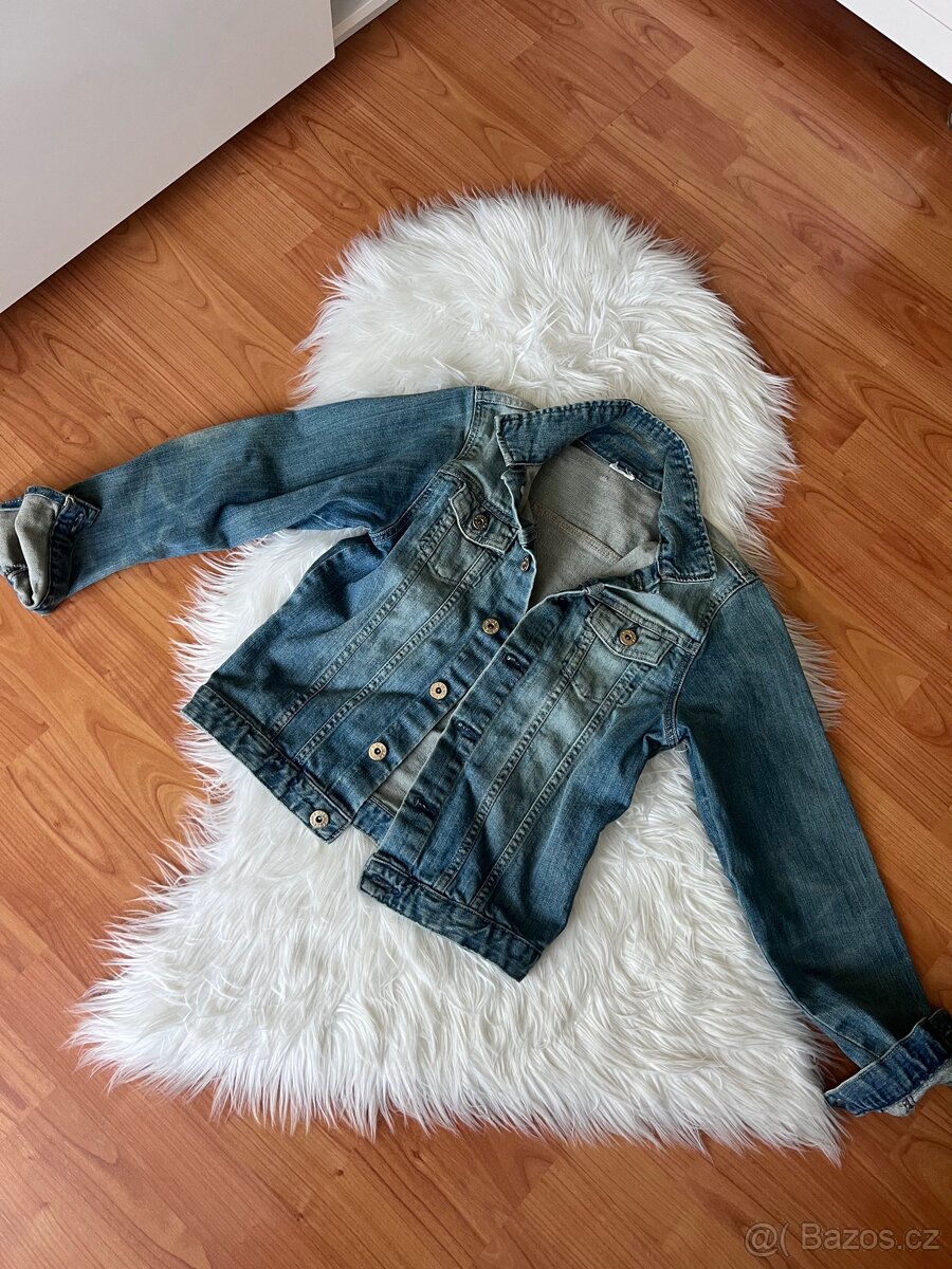 ZARA DŽÍNOVÁ BUNDA VEL.M - 11
