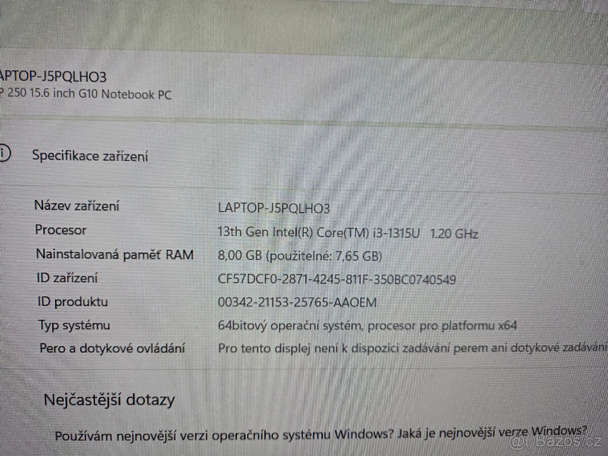 HP 250 G10 i3 / 15,6 palce - 11