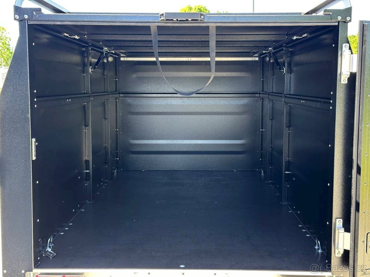 OFFROAD Přívěsný Vozík s Poklopem 1300Kg CAMPING,RYBAŘENÍ - 11