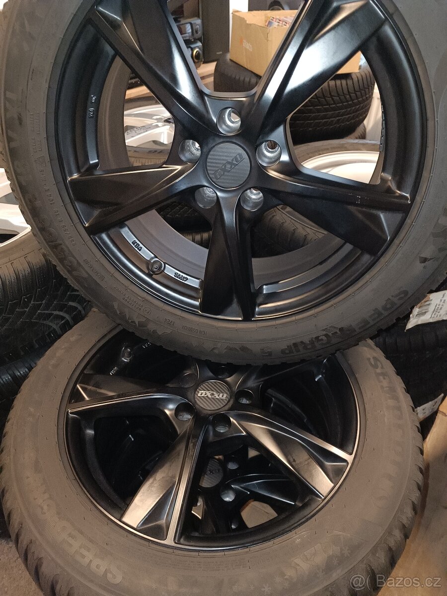 Alu kola 5x112r18 Škoda Kodiaq černý mat - 11