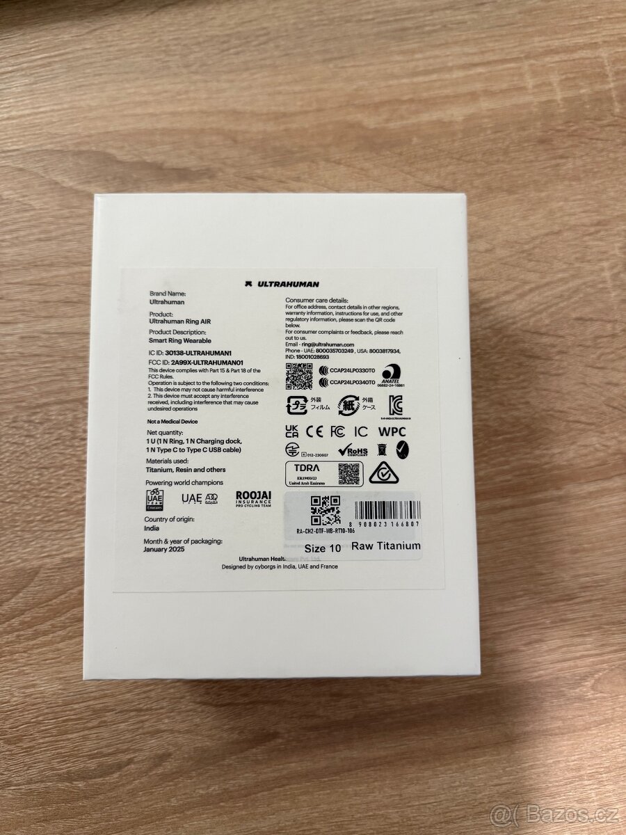 Ultrahuman ring Air - size 10 - 11