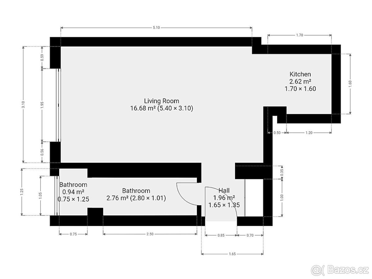 Pronájem bytu 1+kk, Za Strahovem, Břevnov, 17500 Kč/měs, 24 - 11