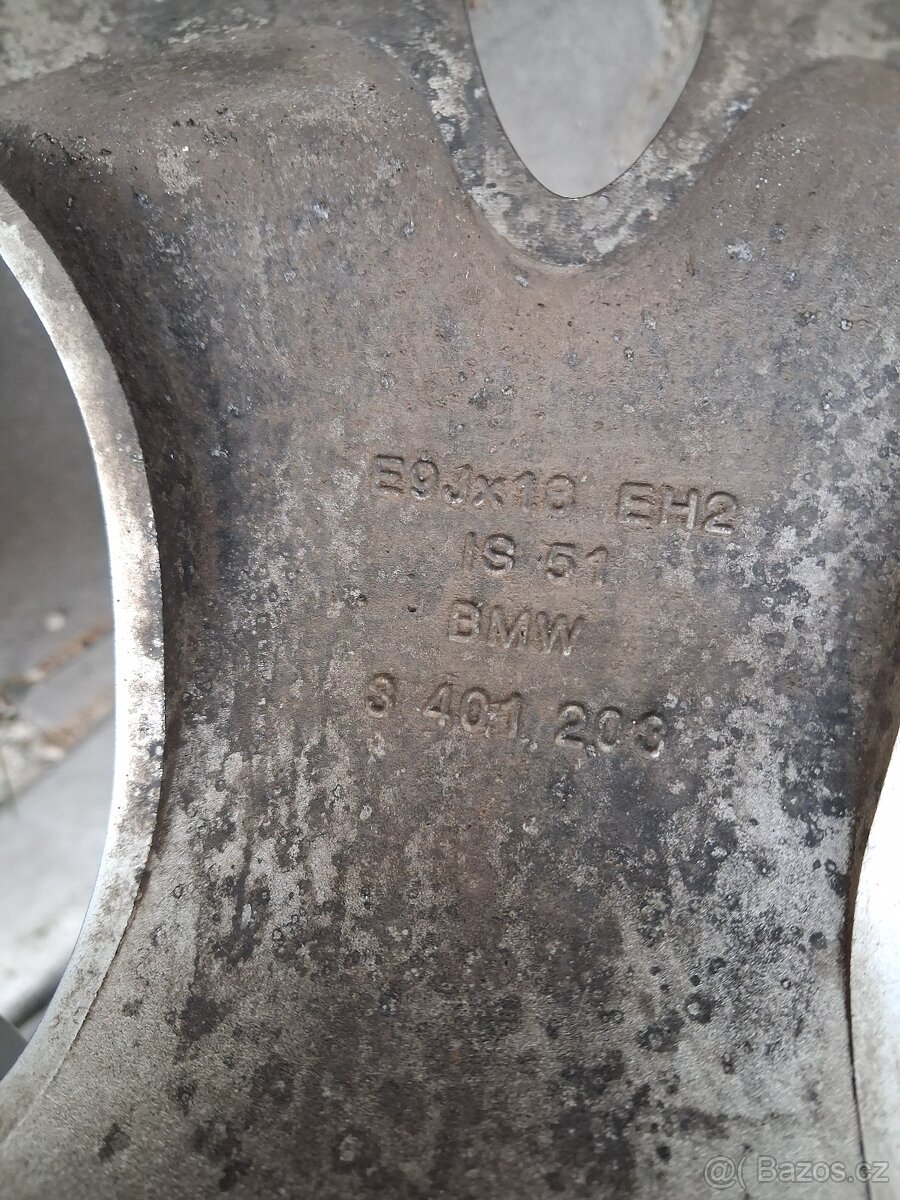 Bmw dvourozměrné kola R18 5x120 + zimní pneu - 11