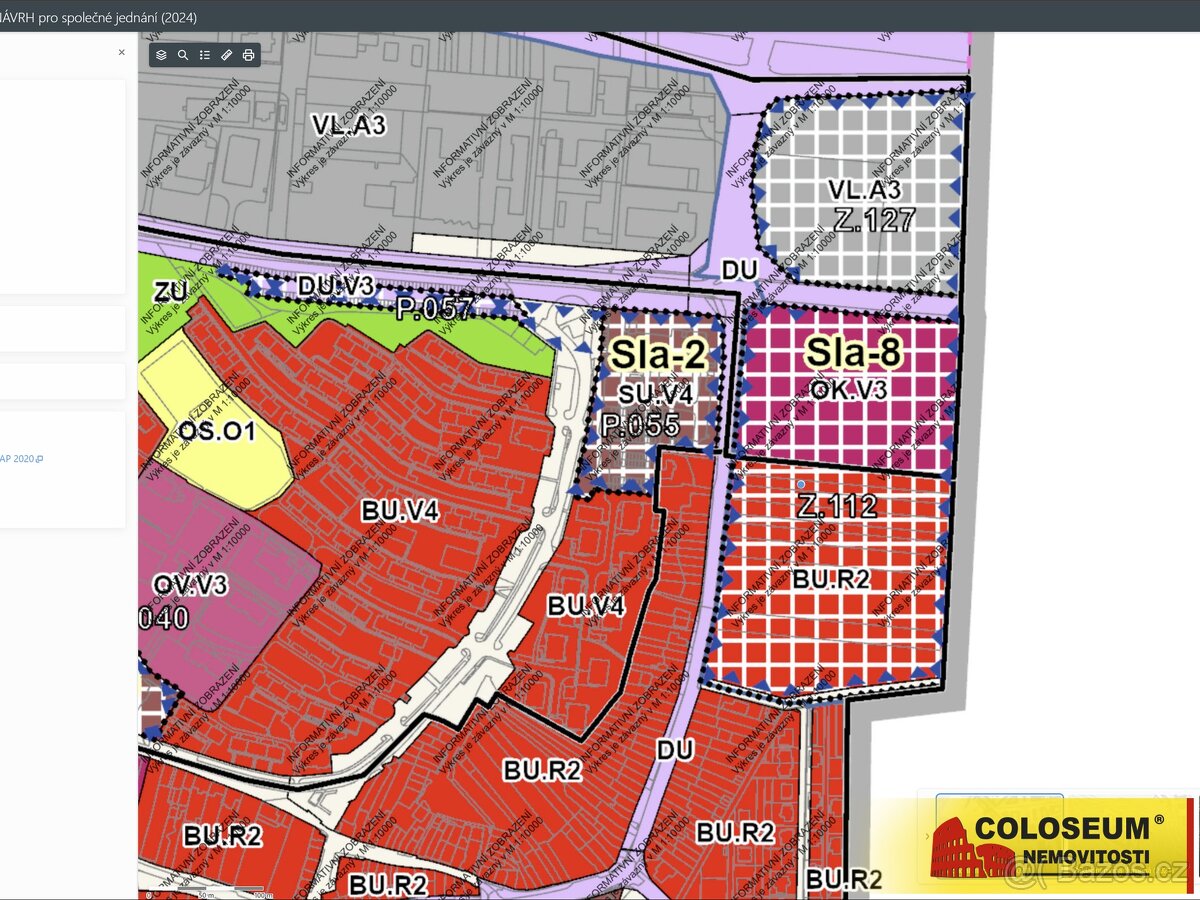 Brno – Slatina, pozemek pro výstavbu RD, 10.742m2 – pozemek - 11