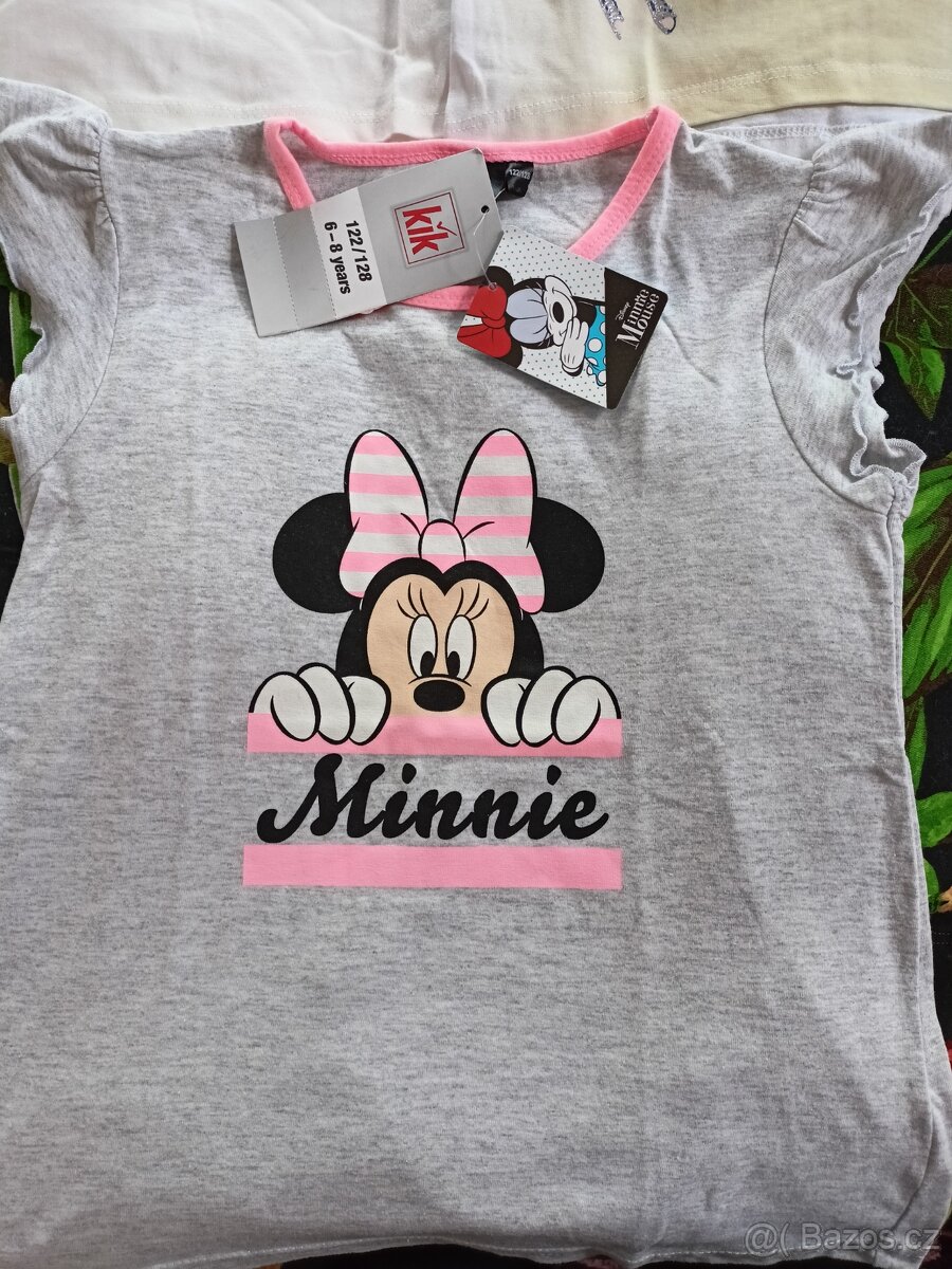 Nové dívčí trička, 15 ks, 128, 122 - 11