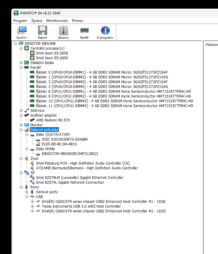 počítač HP Z620, 2x Xeon E5, 32 GB, Radeon RX570 - 11