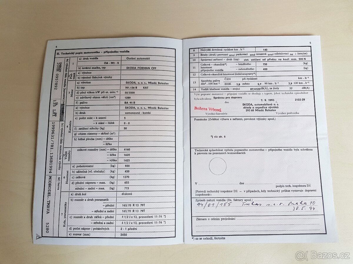 Škoda Forman 1994 50kW - 11