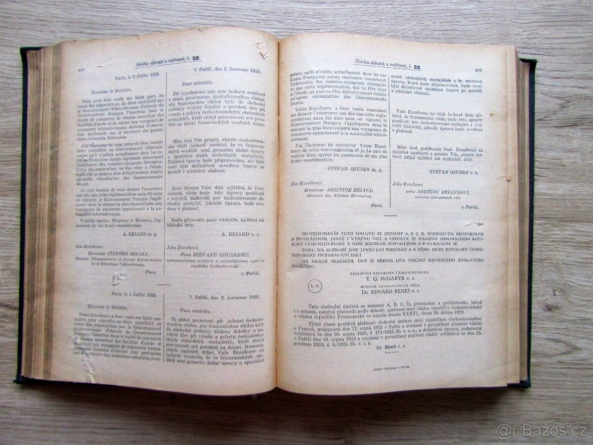 Sbírka zákonů a nařízení 1929 – prodej sbírky starých knih. - 11