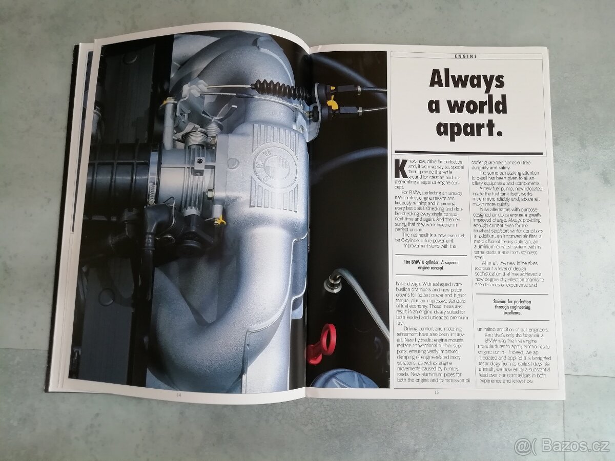 BMW E32 -složky s katalogy 1987 v angličtině - 11