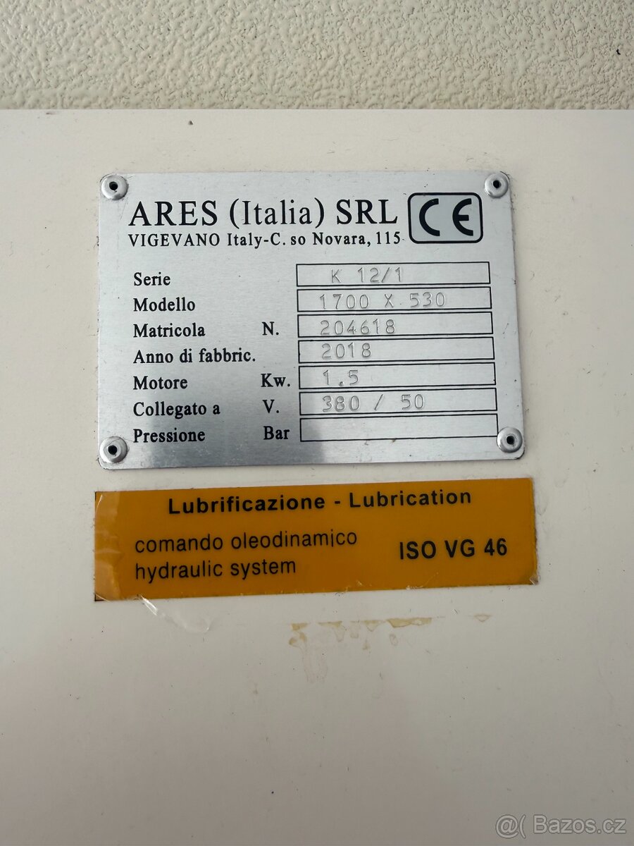Hydraulický vysekávací lis Ares K12/1 CE - 11